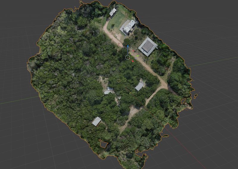 Modelo 3D texturizado del proyecto real de urbanización